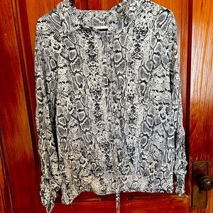 Juniors Blouse Snake print